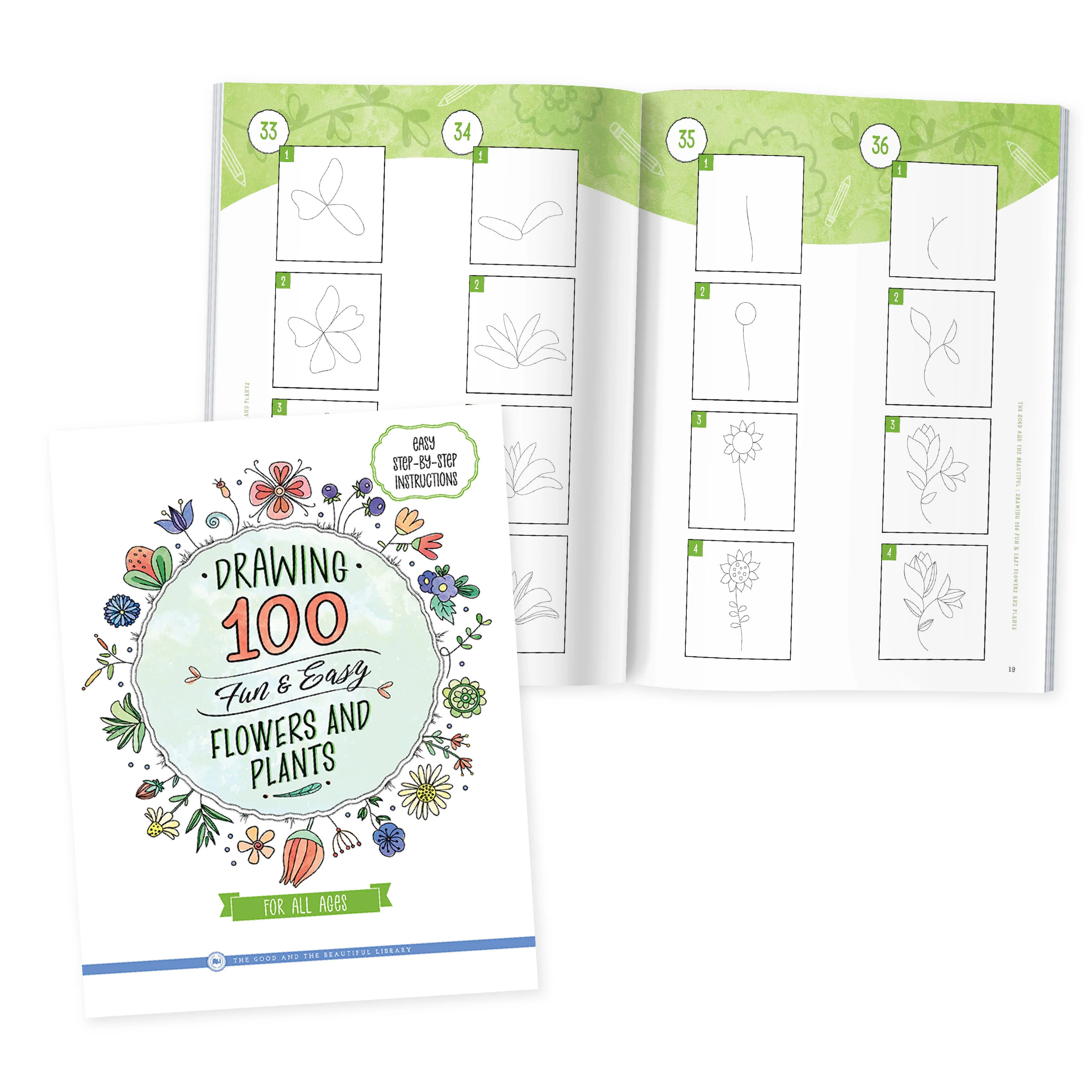 Drawing 100 Fun & Easy Flowers and Plants - Image 3