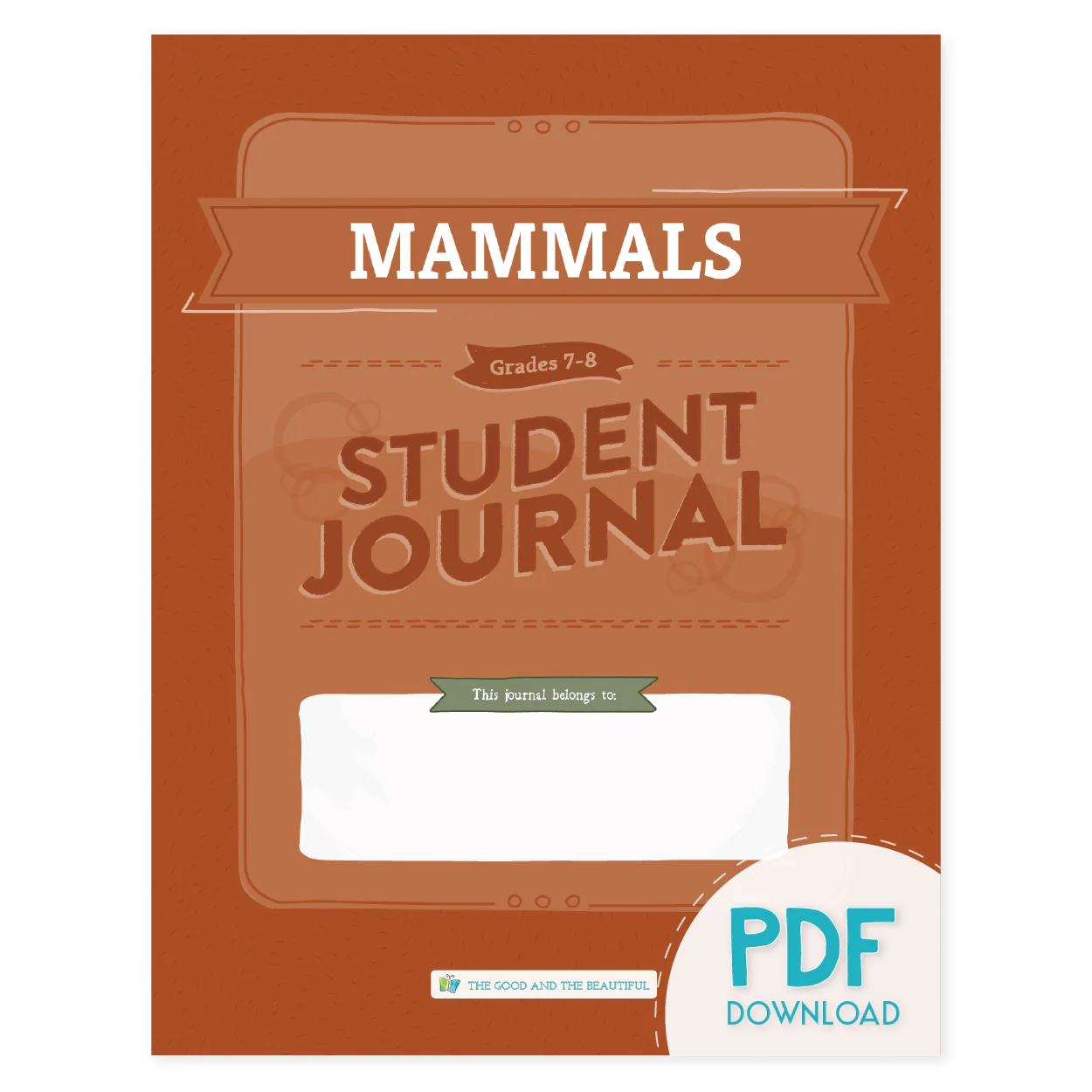 Mammals: Student Journal Grades 7-8 (PDF)