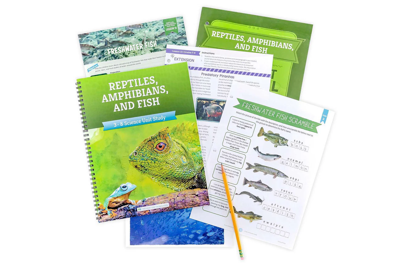 Reptiles, Amphibians, and Fish: Course Book: One Per Family - Image 8