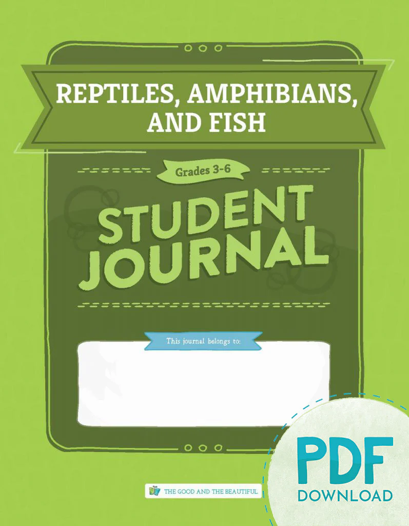 Reptiles, Amphibians, and Fish: Student Journal Grades 3-6 (PDF) - Image 2