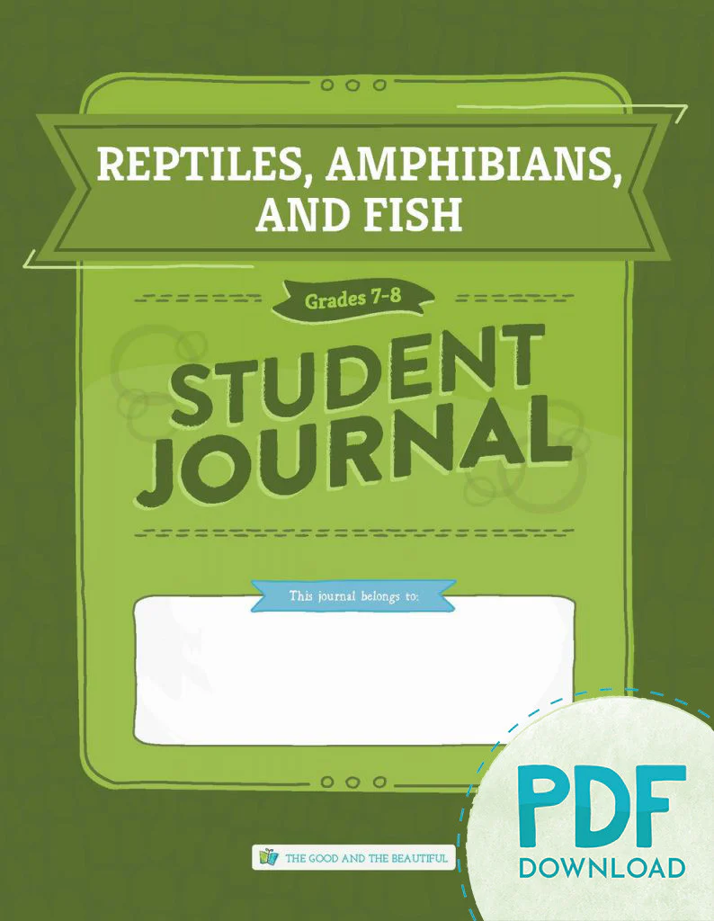 Reptiles, Amphibians, and Fish: Student Journal Grades 7-8 (PDF) - Image 2